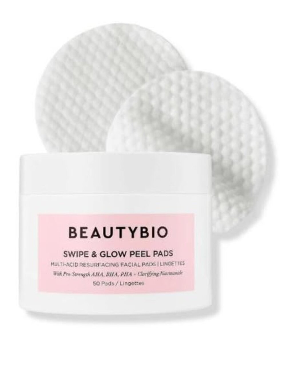 Beautybio Swipe & Glow Peel Pads, 50 Ea